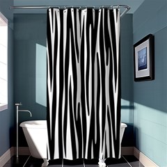 Zebra Pattern Shower Curtain 36  X 72  (stall) 