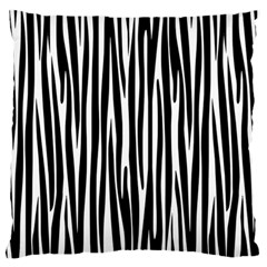 Zebra Pattern Large Cushion Case (two Sides) by Valentinaart