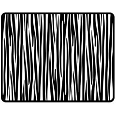 Zebra Pattern Double Sided Fleece Blanket (medium) 