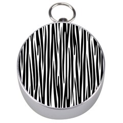 Zebra Pattern Silver Compasses by Valentinaart