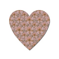 Nature Collage Print Heart Magnet by dflcprints