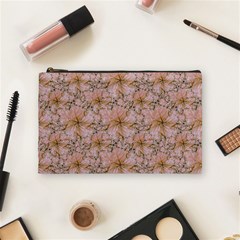 Nature Collage Print Cosmetic Bag (medium)  by dflcprints