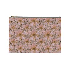 Nature Collage Print Cosmetic Bag (large)  by dflcprints