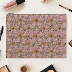 Nature Collage Print Cosmetic Bag (xl) by dflcprints