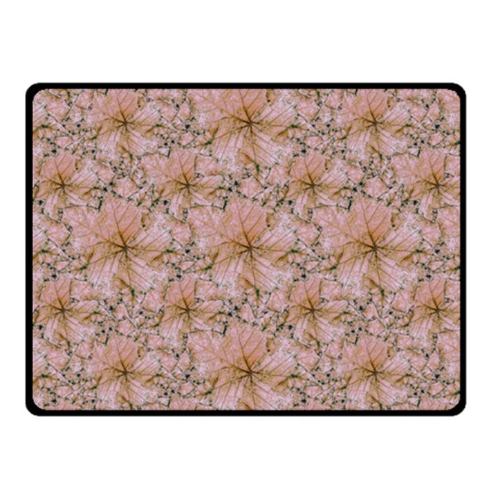 Nature Collage Print Fleece Blanket (Small)