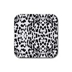 Animal print Rubber Coaster (Square)  Front