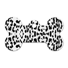 Animal Print Dog Tag Bone (two Sides) by Valentinaart