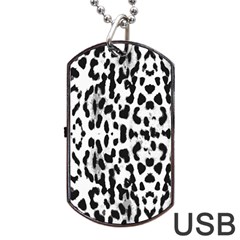 Animal Print Dog Tag Usb Flash (two Sides)