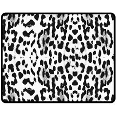 Animal Print Double Sided Fleece Blanket (medium)  by Valentinaart