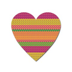 Pattern Heart Magnet by Valentinaart