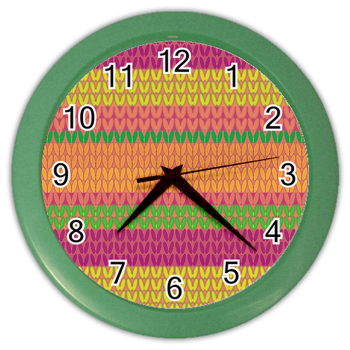 Pattern Color Wall Clocks