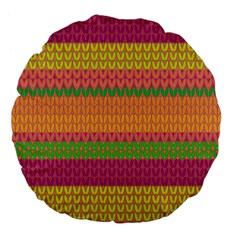 Pattern Large 18  Premium Flano Round Cushions