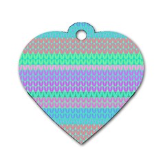 Pattern Dog Tag Heart (two Sides) by Valentinaart