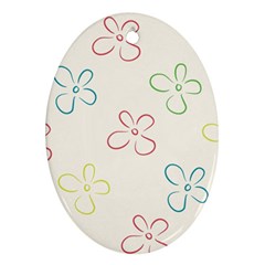 Flower Background Nature Floral Ornament (oval) by Simbadda