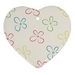 Flower Background Nature Floral Ornament (heart) by Simbadda