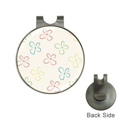 Flower Background Nature Floral Hat Clips With Golf Markers by Simbadda