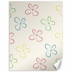 Flower Background Nature Floral Canvas 12  X 16  