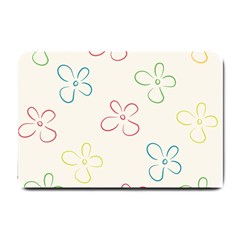 Flower Background Nature Floral Small Doormat  by Simbadda