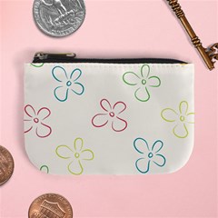 Flower Background Nature Floral Mini Coin Purses by Simbadda