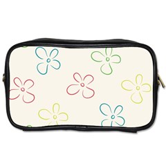 Flower Background Nature Floral Toiletries Bags 2-side by Simbadda