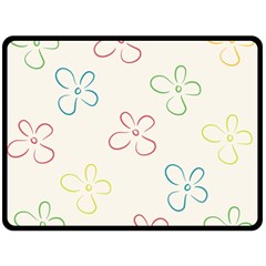 Flower Background Nature Floral Fleece Blanket (large) 