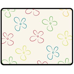 Flower Background Nature Floral Fleece Blanket (medium) 