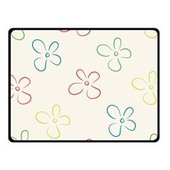 Flower Background Nature Floral Fleece Blanket (small)