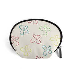 Flower Background Nature Floral Accessory Pouches (small) 