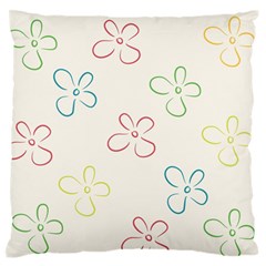 Flower Background Nature Floral Standard Flano Cushion Case (two Sides) by Simbadda