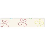 Flower Background Nature Floral Flano Scarf (Small) Back