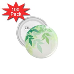 Spring Leaves Nature Light 1 75  Buttons (100 Pack)  by Simbadda