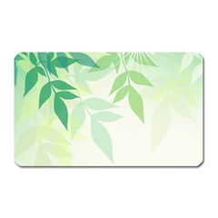 Spring Leaves Nature Light Magnet (rectangular) by Simbadda