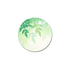 Spring Leaves Nature Light Golf Ball Marker (4 Pack) by Simbadda