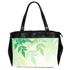 Spring Leaves Nature Light Office Handbags (2 Sides)  by Simbadda