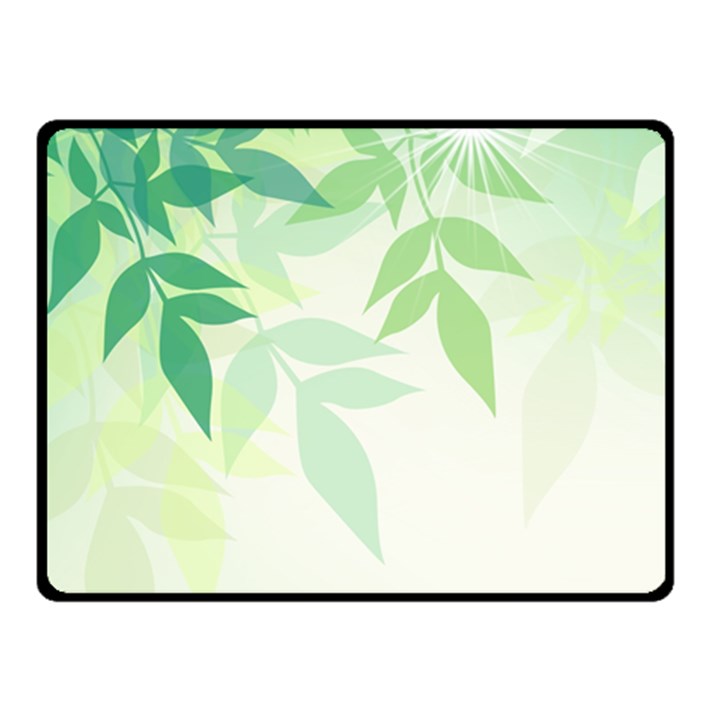 Spring Leaves Nature Light Fleece Blanket (Small)