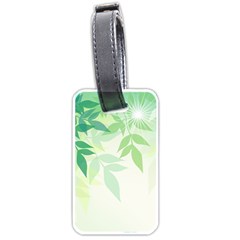 Spring Leaves Nature Light Luggage Tags (one Side)  by Simbadda