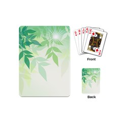 Spring Leaves Nature Light Playing Cards (mini)  by Simbadda