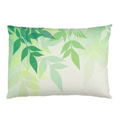 Spring Leaves Nature Light Pillow Case (two Sides) by Simbadda