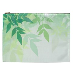 Spring Leaves Nature Light Cosmetic Bag (xxl)  by Simbadda