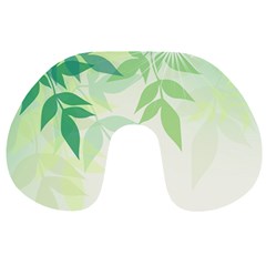 Spring Leaves Nature Light Travel Neck Pillows by Simbadda