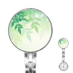 Spring Leaves Nature Light Stainless Steel Nurses Watch by Simbadda