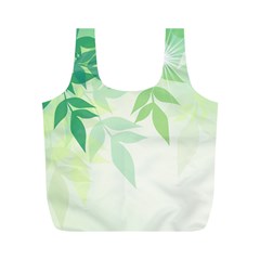 Spring Leaves Nature Light Full Print Recycle Bags (m) 