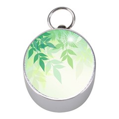 Spring Leaves Nature Light Mini Silver Compasses by Simbadda