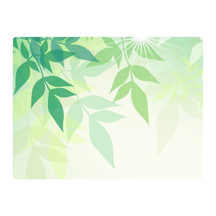 Spring Leaves Nature Light Double Sided Flano Blanket (Mini) 