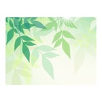 Spring Leaves Nature Light Double Sided Flano Blanket (Mini)  35 x27  Blanket Back