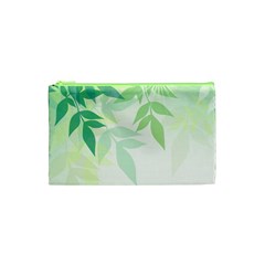 Spring Leaves Nature Light Cosmetic Bag (xs) by Simbadda