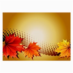 Background Leaves Dry Leaf Nature Large Glasses Cloth by Simbadda