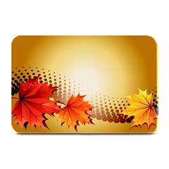 Background Leaves Dry Leaf Nature Plate Mats by Simbadda