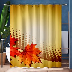 Background Leaves Dry Leaf Nature Shower Curtain 60  X 72  (medium) 