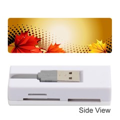 Background Leaves Dry Leaf Nature Memory Card Reader (stick) 